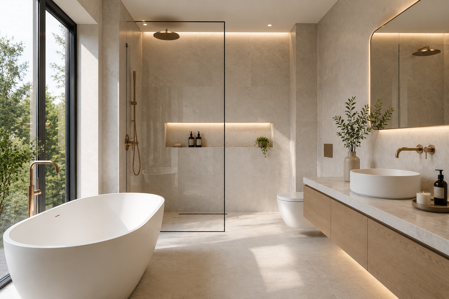 Luxury bathroom installation